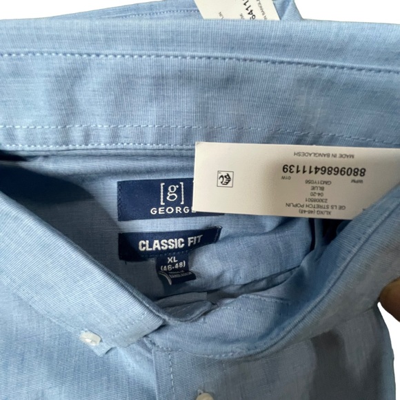 - George Classic Fit LS shirt Size XL/XG (46-48)
GE LS Stretch Poplin - Picture 5 of 9